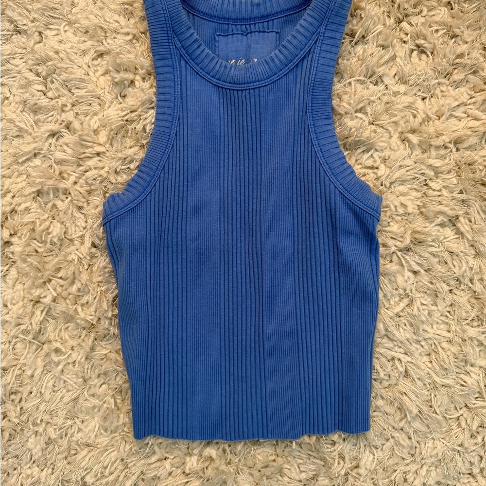 Aerie Royal Blue Ribbed Tank Top